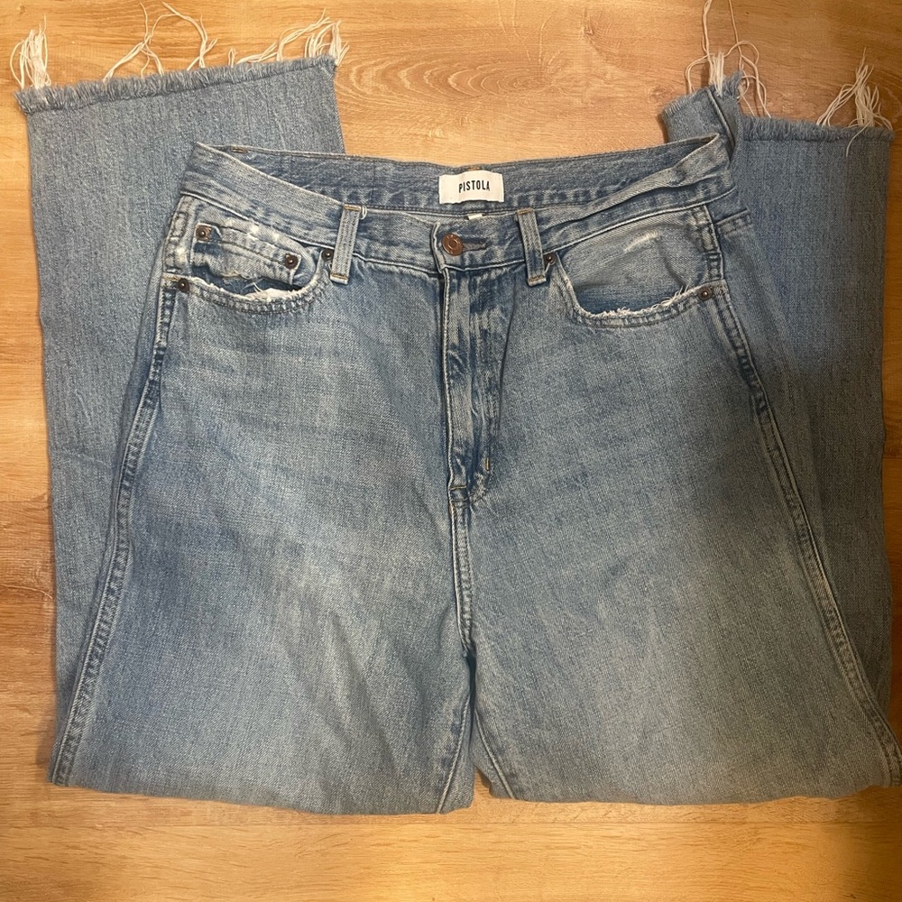 Pistola Light Blue Straight Leg Jeans